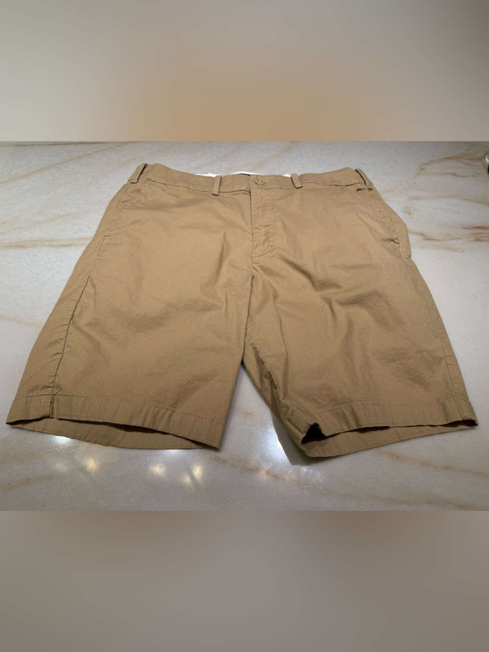 Abercrombie & Fitch Khaki Flat-Front Men's Shorts